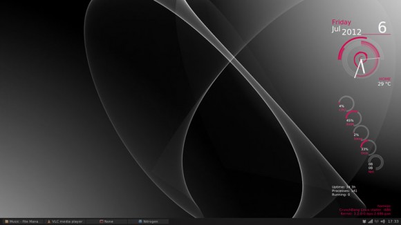 Conky s Debian oznakom