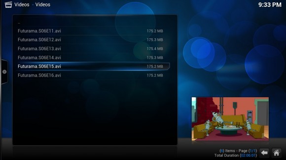 XBMC-Futurama