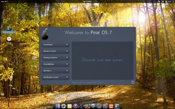 Pear Linux 7 - Welcome to Pear OS 7
