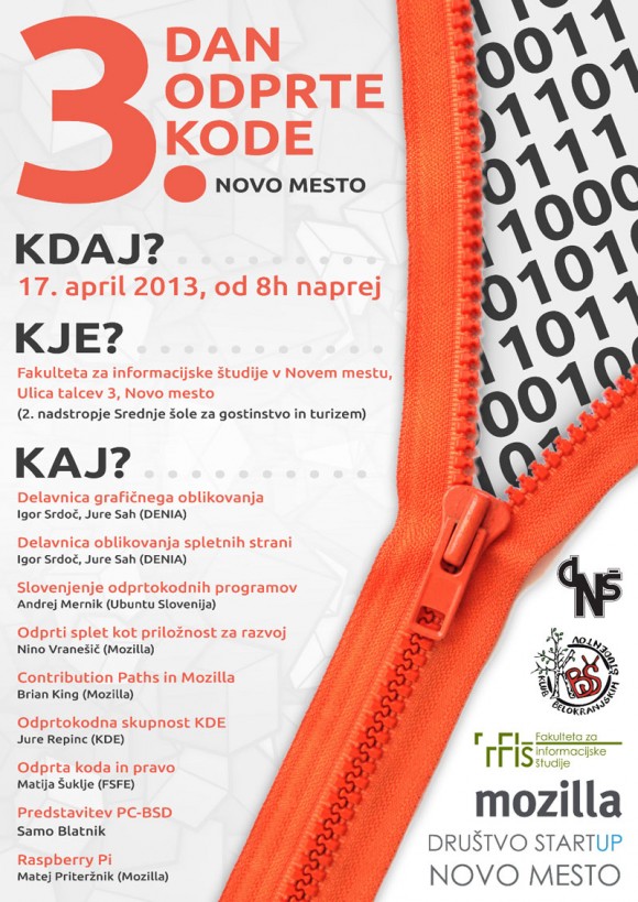3. Dan otvorenog kôda u Novom mestu, Slovenija 3. Dan otvorenog kôda u Novom mestu, Slovenija
