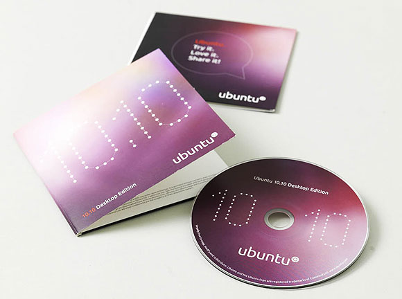 Ubuntu 10.10 CD & cover